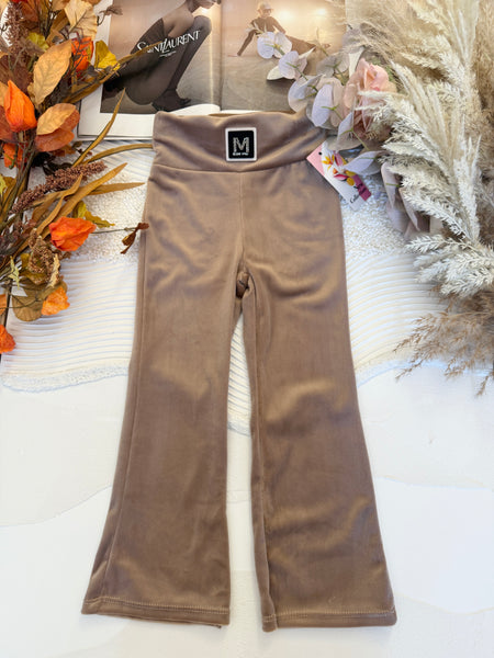Velour Flare Trousers