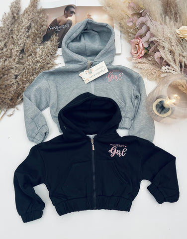 Zip Up Cotton Hoodie