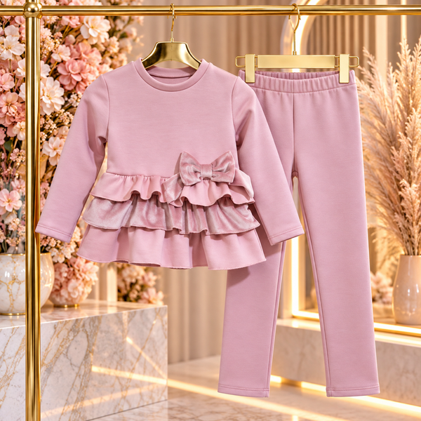 Pink Bow Ruffle Set - mylittlev