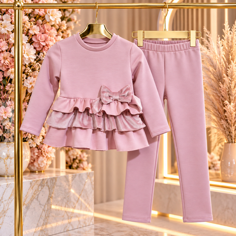 Pink Bow Ruffle Set - mylittlev