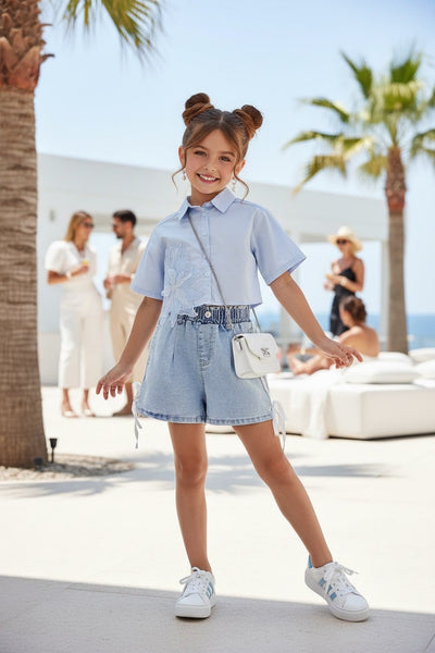 Blue Flower Shirt - mylittlev