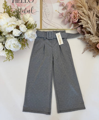 Grey Crystal Trousers