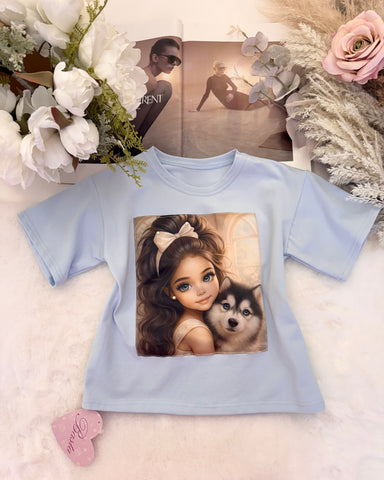Girl Print Top - mylittlev