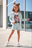 Mint Denim Set