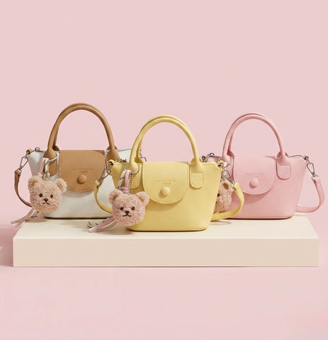 Cute Teddy Bear Charm Bag