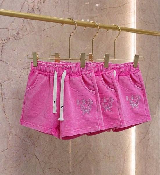 Pink Cotton Shorts