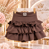 Chocolate Frill Skorts