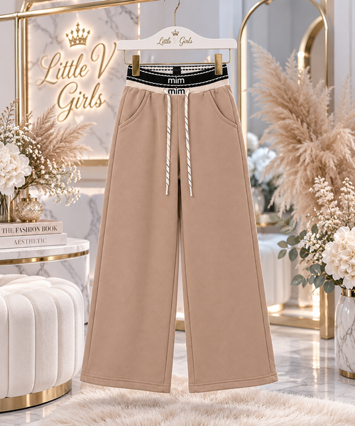 Wide Leg Cotton Trousers