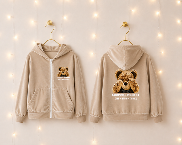 Velour Teddy Hoodie