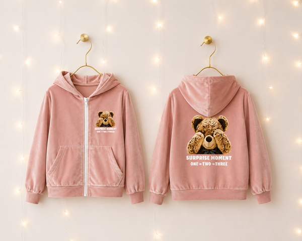 Velour Teddy Hoodie