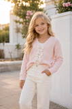 Pink Bow Cardigan