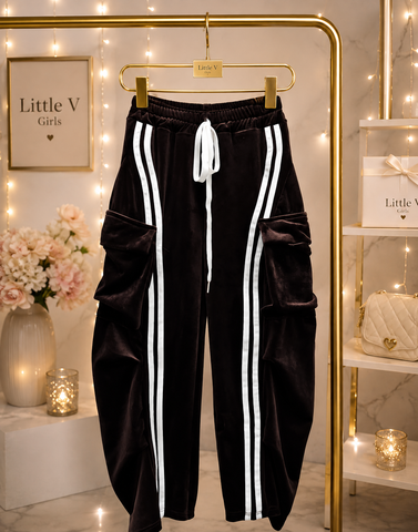 Velour Cargo Trousers