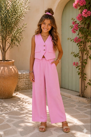 Pink Tailored Set
