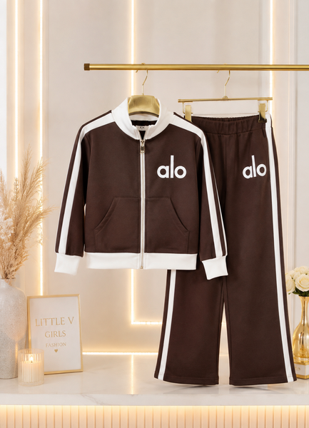 Chocolate Sport Tracksuit - mylittlev