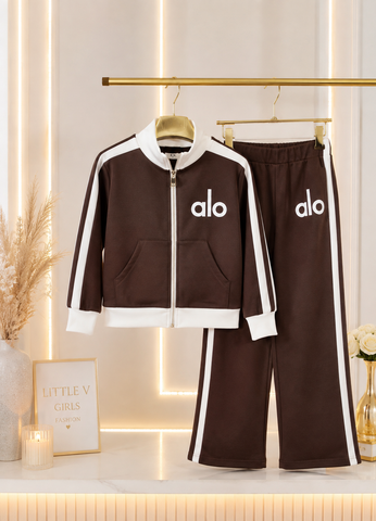 Chocolate Sport Tracksuit - mylittlev