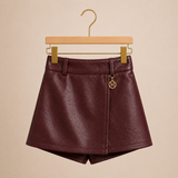 Eco Leather Skorts