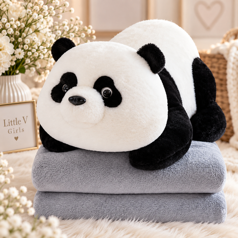 Panda Plush with Blanket