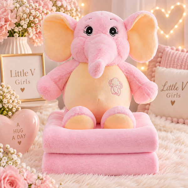Elephant Plush with Blanket