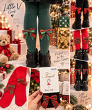 Tartan Bow Tights