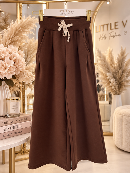 Wide Leg Cotton Trousers