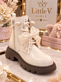 Pearl Bow Boots