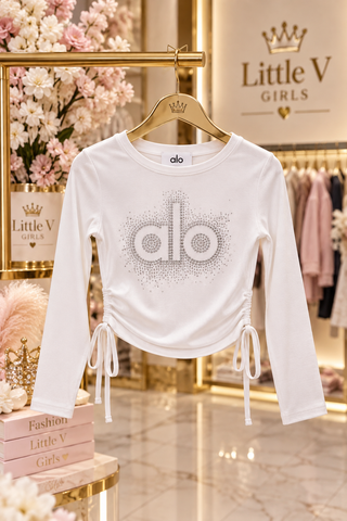 White Sequin Top