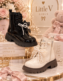 Pearl Bow Boots