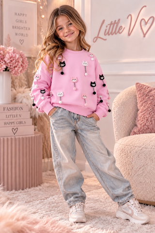 Pom Pom Kitty Jumper