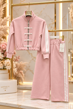 Pink Cotton Tracksuit