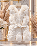 Faux Fur Cream Gilet