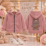 Dusty Pink Teddy Hoodie