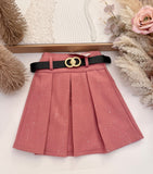 Pink Pleat Skirt